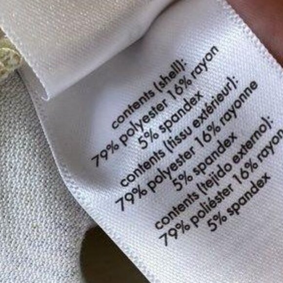 NWT Danielle Bernstein yellow striped trousers, size 0 - Picture 5 of 5